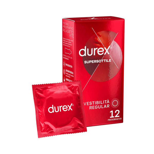 Durex Supersottile Regular Profilattici 12 Pezzi