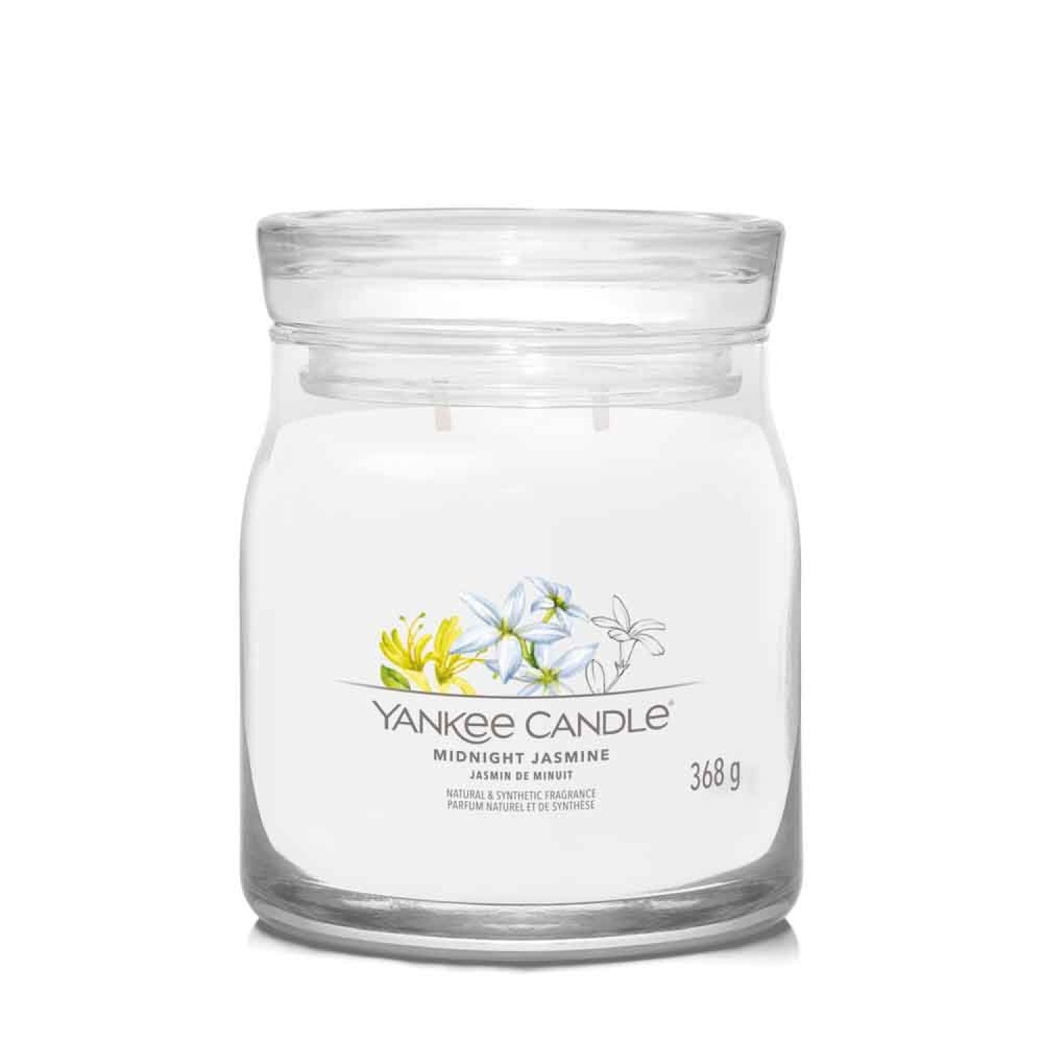 Yankee Candle Midnight Jasmine Signature - Giara media 368 g Lenzuolo
