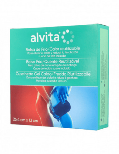 Alvita Cuscinetto Gel Caldo Freddo Riutilizzabile Per Dolori e Gonfiori