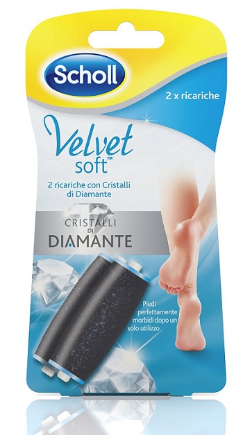 Scholl Velvet Soft cristalli di diamante 2 ricariche