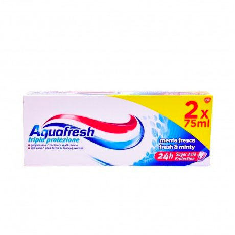 AQUAFRESH DENTIFRICIO 75ML TRIP PROTEZIONE BITUBO 2PEZZI — confronto prezzi