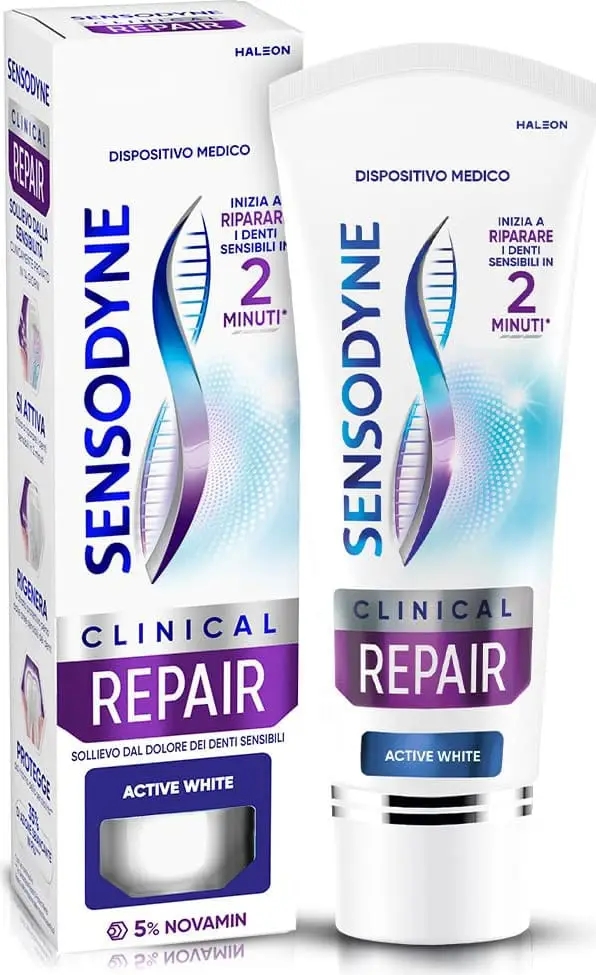 Sensodyne Complete Repair Whitening Dentifricio Riparazione Smalto 75ml