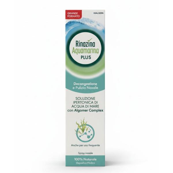 Rinazina Aquamarina Plus 125ml Soluzione Igiene Nasale Spray Nasale