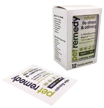 Pet Remedy Salviette Calmante Naturale per Animali 12 Bustine