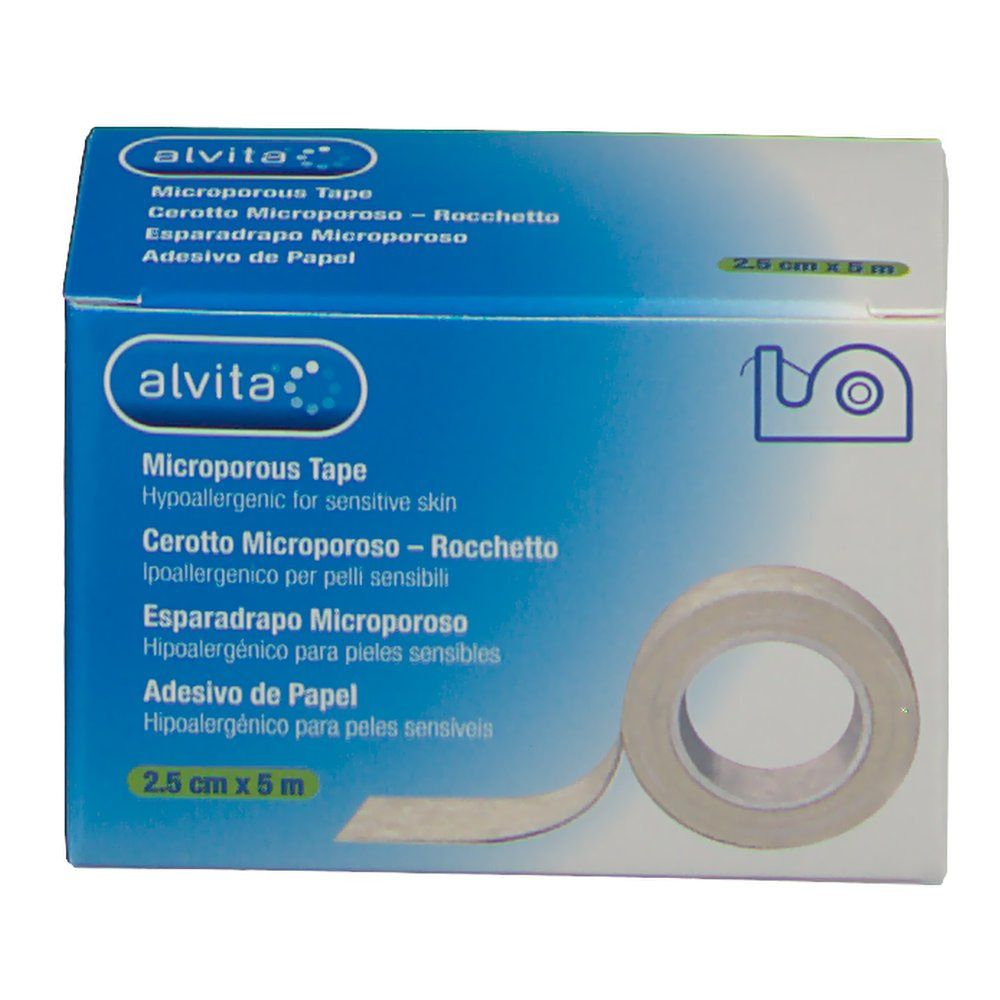 Alvita Cerotti Microporosi in Rocchetto 2,5cm x 5m — confronto prezzi