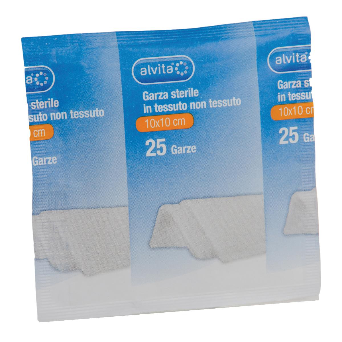 Alvita garza sterile in tessuto non tessuto 10x10cm 25 pezzi — confronto prezzi