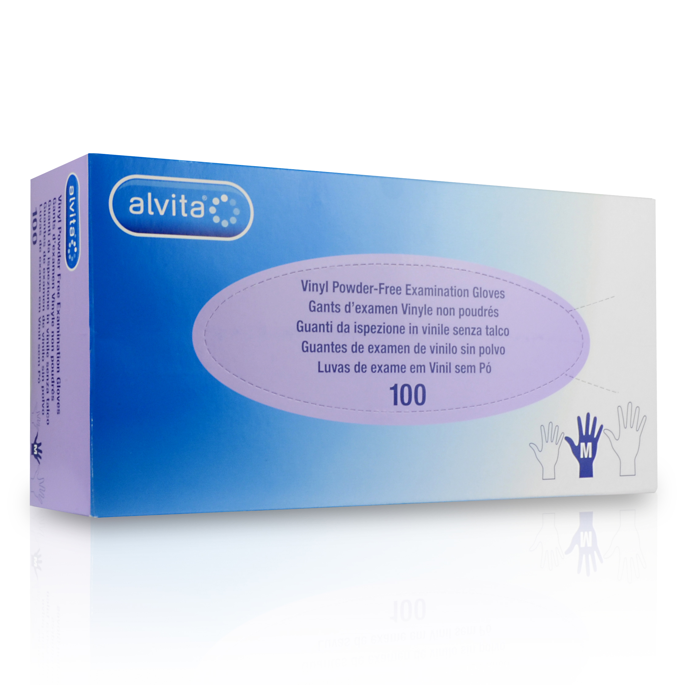 Alvita guanti in vinile senza polvere taglia s 100 pezzi — confronto prezzi