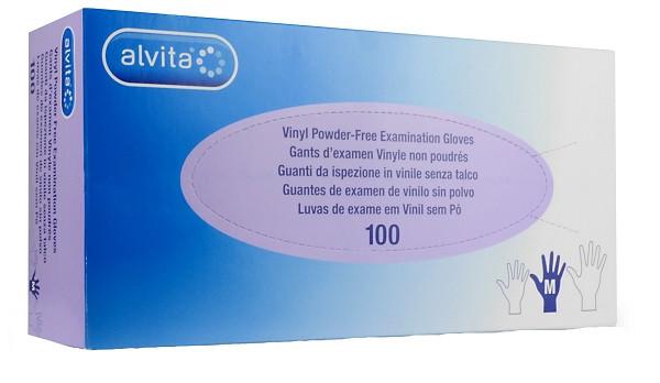 Alvita Guanti In Vinile Senza Polvere Taglia M 100 Pezzi — confronto prezzi