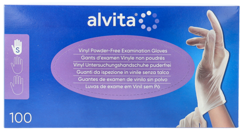 Alvita Guanti In Vinile Senza Polvere Taglia L 100 Pezzi