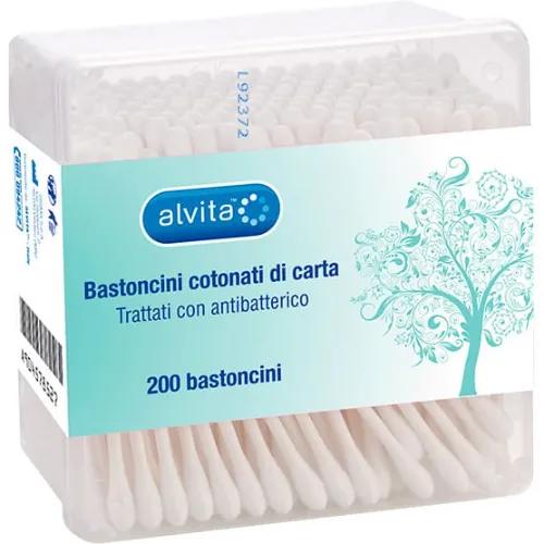 Alvita Bastoncini Cotonati Per Pulizia Orecchie 200 Pezzi — confronto prezzi