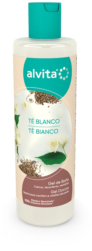 Alvita Gel Doccia al Té Bianco, 300ml