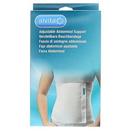 Alvita Fascia Di Sostegno Addominale Colore Bianco Taglia 3 110-130 cm 1 Pezzo