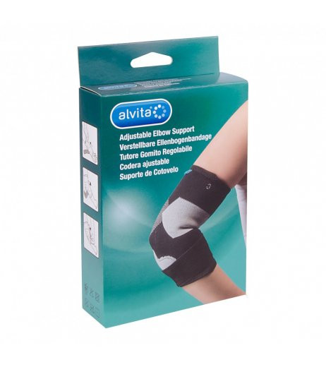 Alvita Tutore Gomito Regolabile Colore Nero Taglia 1 (23-25 cm) — confronto prezzi