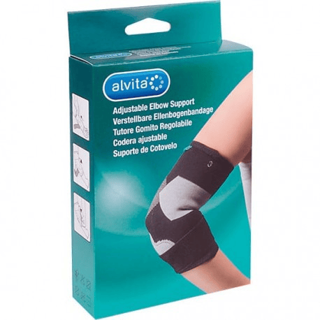 Alvita Tutore Gomito Regolabile Colore Nero Taglia 2 25-27 cm 1 Pezzo