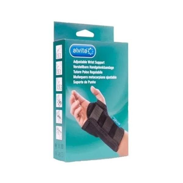 Alvita Tutore Polso Regolabile Colore Nero Taglia 3 18-20 cm 1 Pezzo