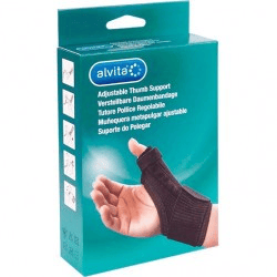 Alvita Tutore Pollice Regolabile Colore Nero Taglia 2 19-23 cm 1 Pezzo