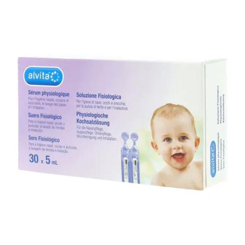 Alvita Soluzione Salina Igiene Nasale e Oculare 30 Fiale 5 ml