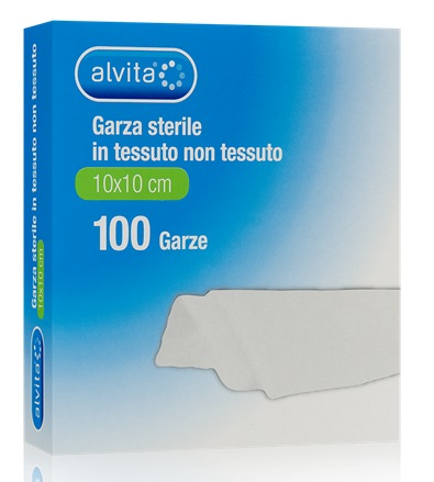 Alvita Garza Sterile 10X10 cm 100 Pezzi