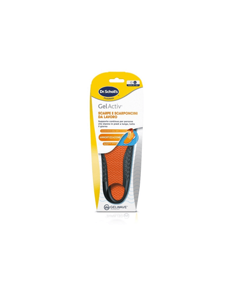 Scholl Gel Activ Uomo Soletta Per Scarpe e Scarponcini da Lavoro Taglia L