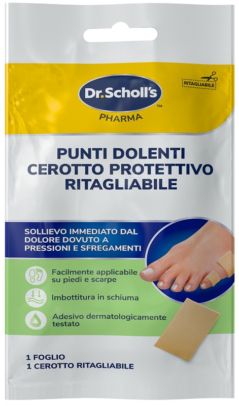 Scholl Cerotto Protettivo Ritagliabile con Imbottitura in Schiuma 1 pz