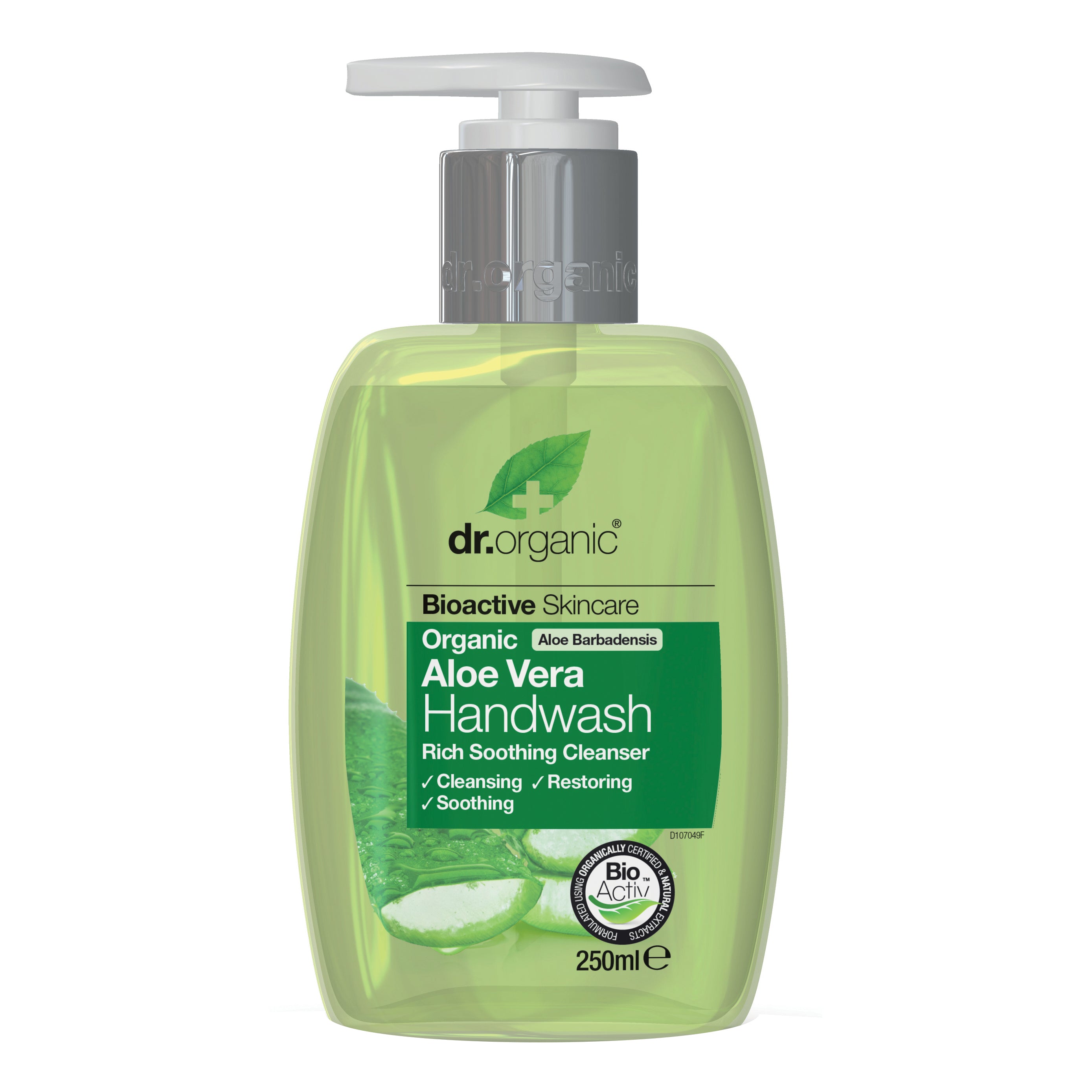 Dr Organic Aloe Vera Handwash Sapone Liquido Mani 250 Ml ml liquido