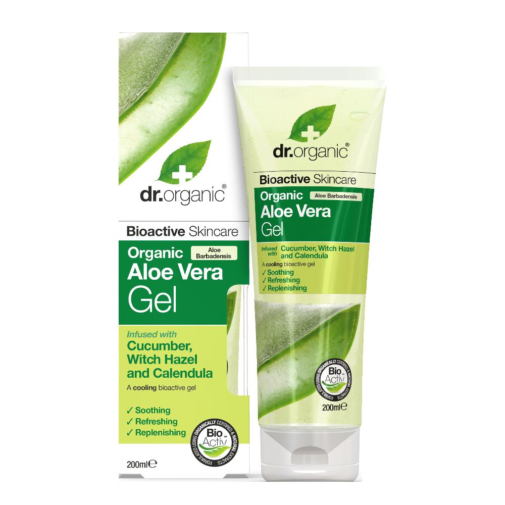Dr. Organic® Aloe Vera Gel con Cetriolo, Amamelide e Calendula 200 ml