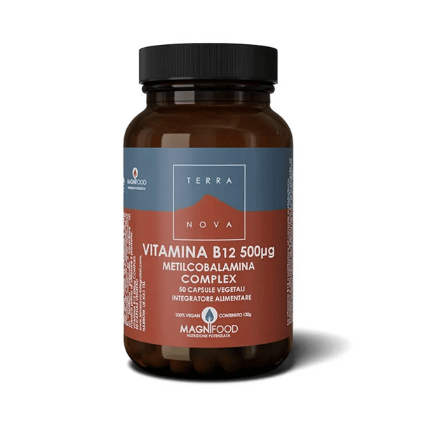 Terranova Complesso Vitamina B12 Metilcobalamina Integratore Energetico 50 Capsule