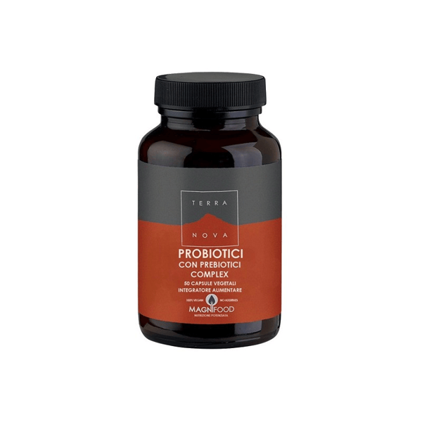 Terranova Probiotici con Prebiotici Complex Integratore Flora Intestinale 50 Capsule