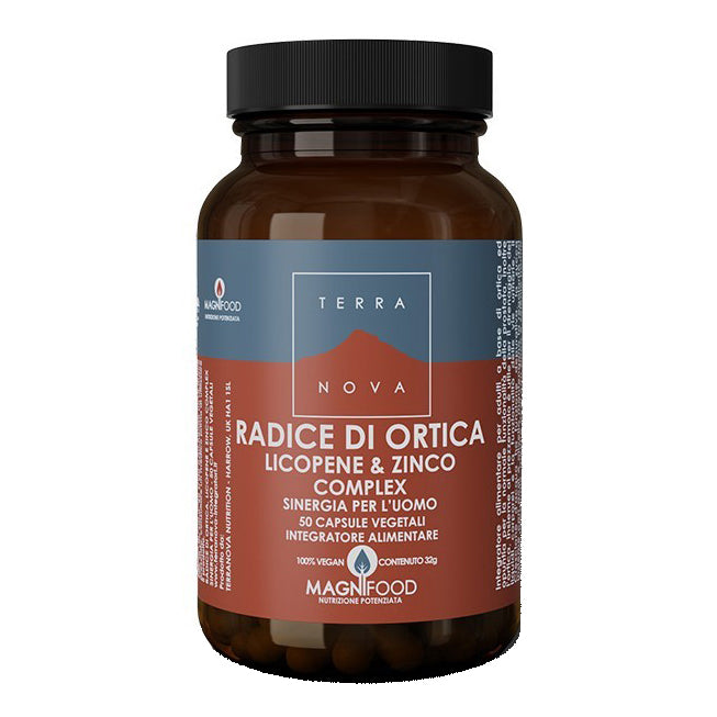 Terranova Supporti Specifici - Ortica Licopene Zinco Sinergia Uomo, 50 Capsule