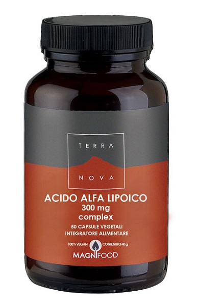 Terranova Supporti Specifici - Acido Alfa Lipoico 300mg Complex, 50 Capsule