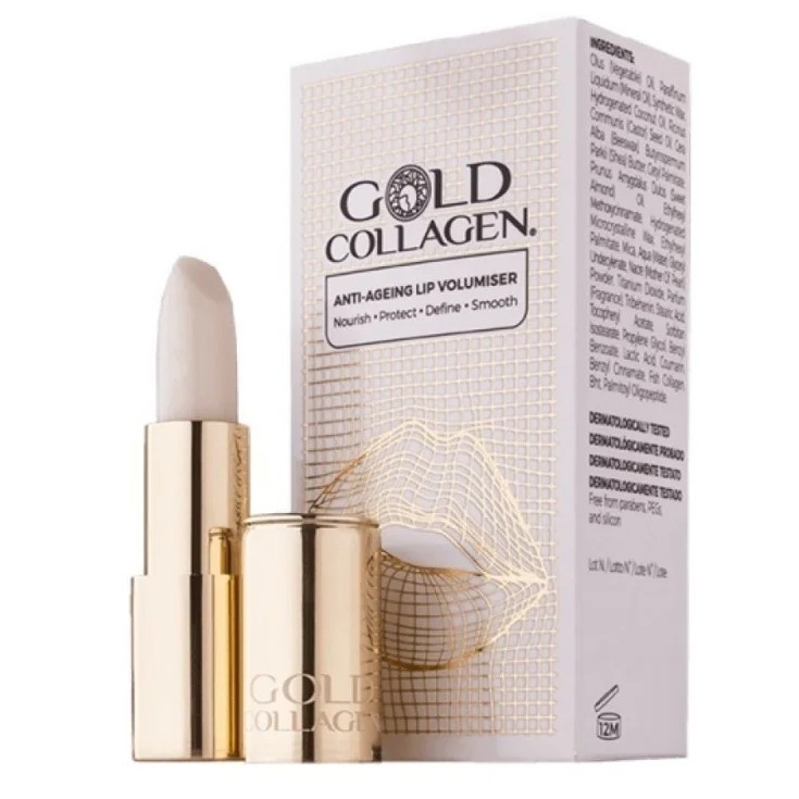 Gold Collagen Lip Volumiser Balsamo Labbra Volumizzante 50 g Protezione per le labbra