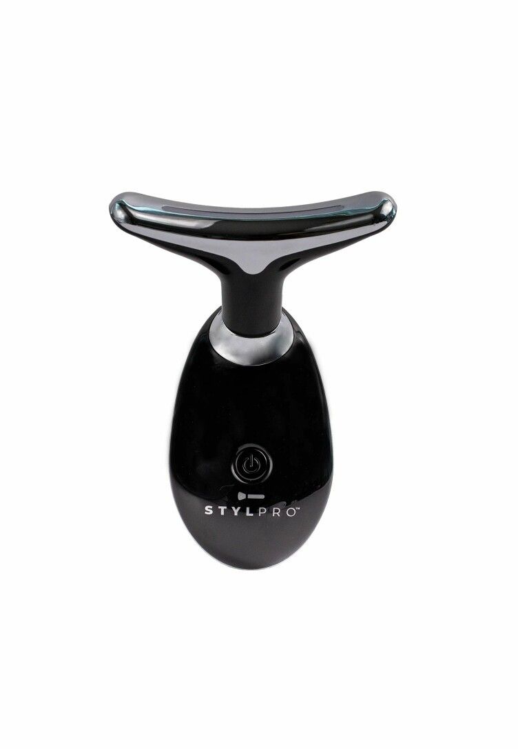 STYLPRO LED Gesichts- & Halsgerät – Lichttherapie mit Wärme Vibration, straffere hydratisier 1 St