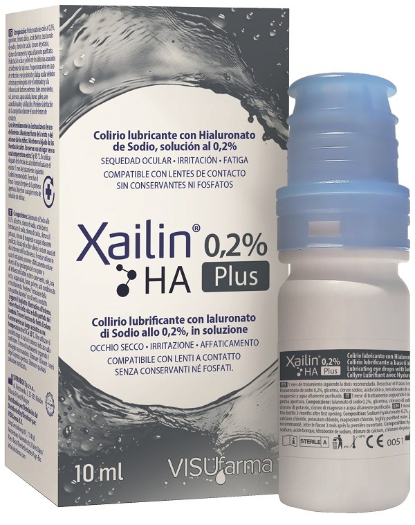 Xailin Plus 0,2% HA Collirio 10 ml — confronto prezzi