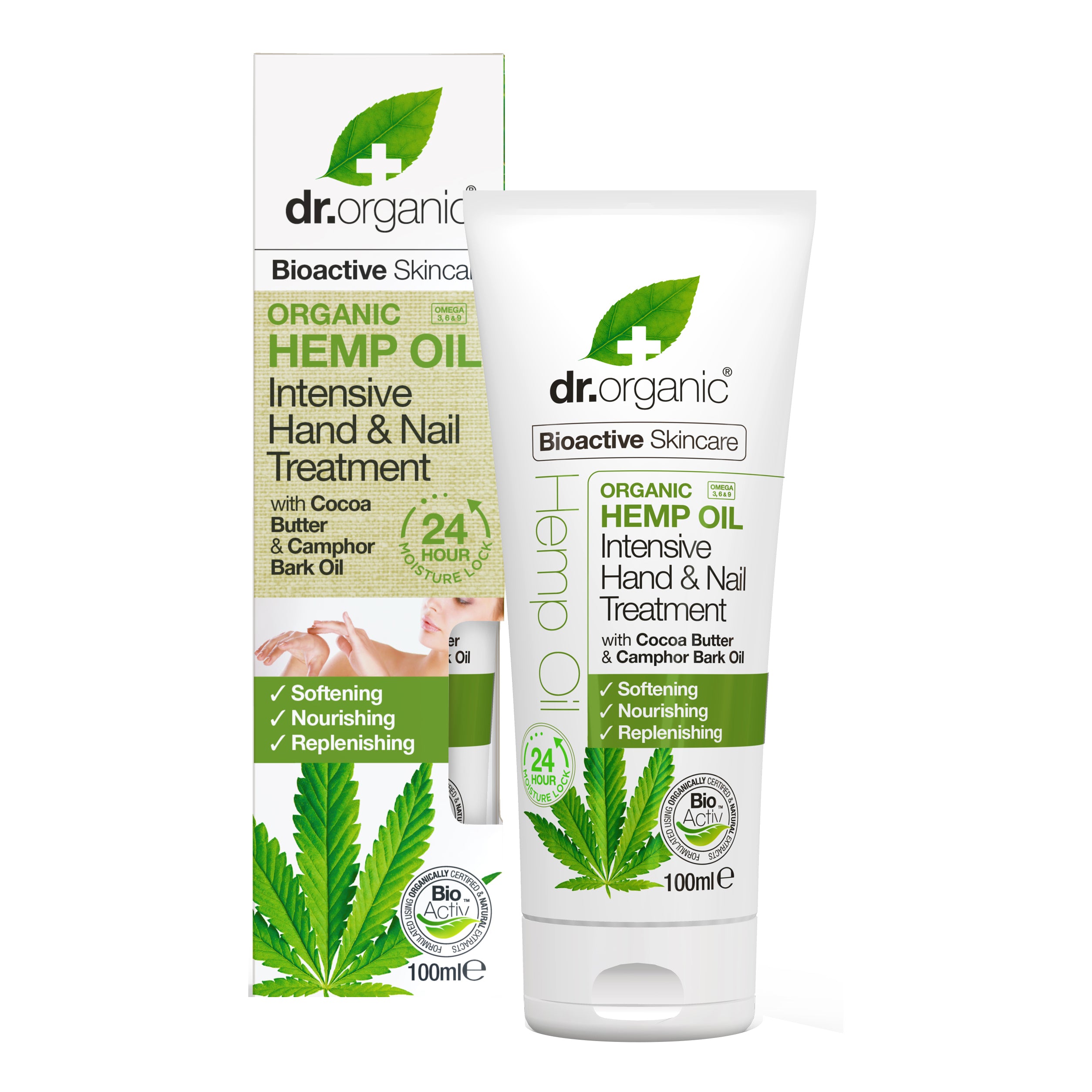 Dr. Organic Limited Hemp Oil - Crema Mani e Unghie, 100ml