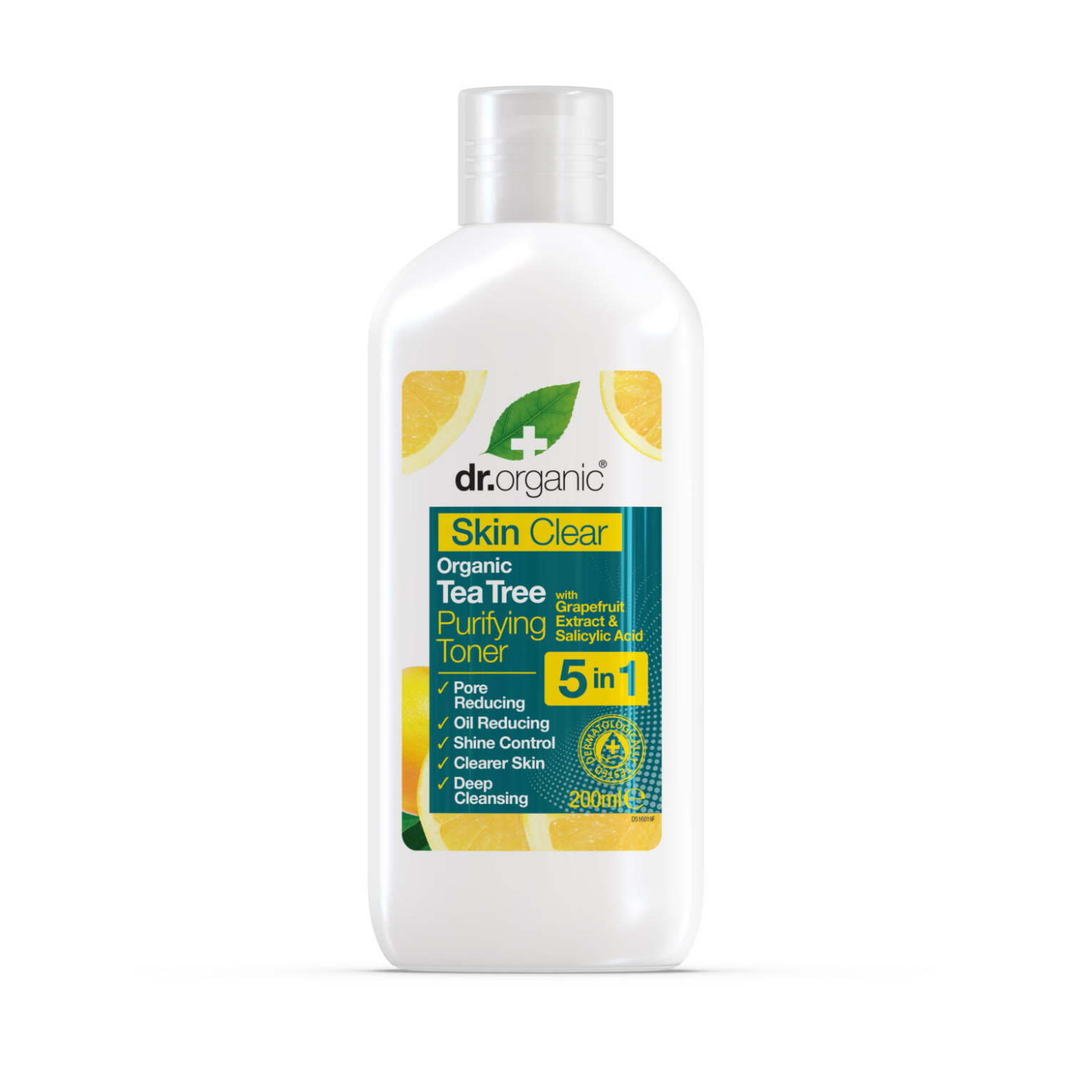 Dr. Organic Skin Clear | Tonico Viso Pelle Grassa Purificante Acido Salicilico AHA | 200 ml