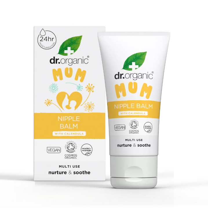 Dr. Organic Mum - Nipple Balm alla Calendula Balsamo per Seno e Capezzoli, 30ml