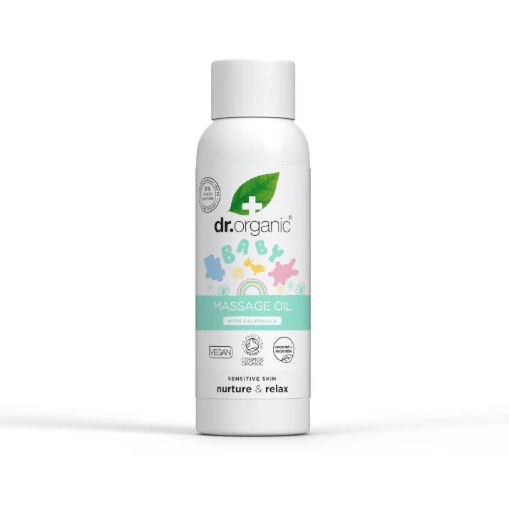 Dr. Organic Baby - Massage Oil alla Calendula Olio da Massaggio per Bambini, 150ml