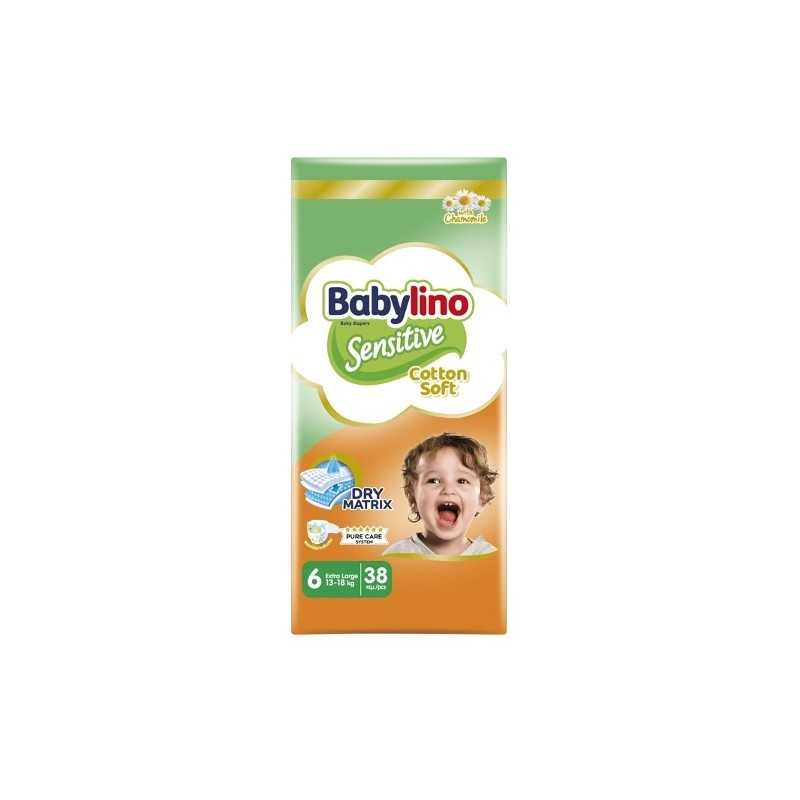 Babylino Sensitive Pannolini Taglia 6 Extralarge (13-18 Kg) 38 Pezzi
