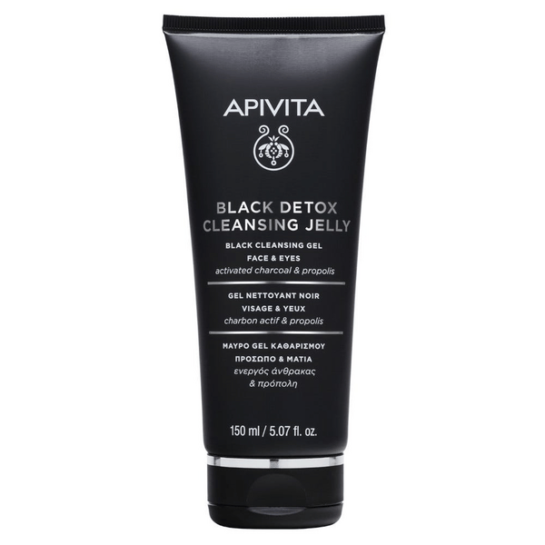 Apivita Black Detox Gel Detergente Nero Viso e Occhi 150 ml
