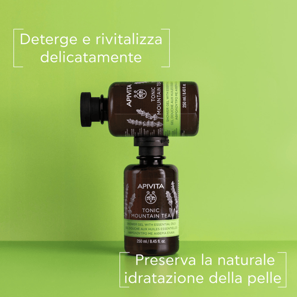 Apivita Gel Doccia Detergente Tè Di Montagna 250 ml