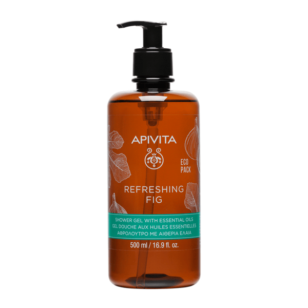 Apivita Gel Doccia Rinfrescante Al Fico Ecopack 500 ml