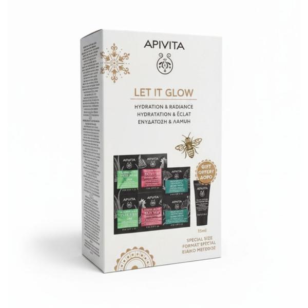 Apivita Let It Glow Cofanetto Con Maschere Viso 7 Pezzi