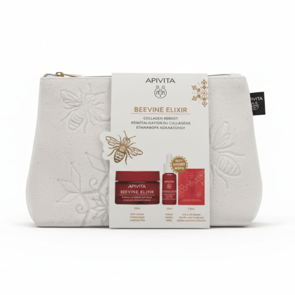 Apivita Promo Xm Beevine Elixir Ligere Crema Anti-Rughe Rassodante Liftante Ricca + Siero Contorno Occhi E Labbra 1 pz Set