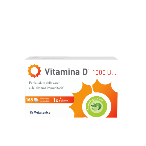 Metagenics Vitamina D 1000 U.I. Integratore Sistema Immunitario E Ossa 168 Compresse