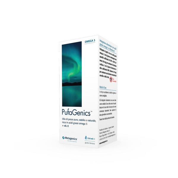 Pufagenics Integratore Omega 3 Liquido Limone 210 ml