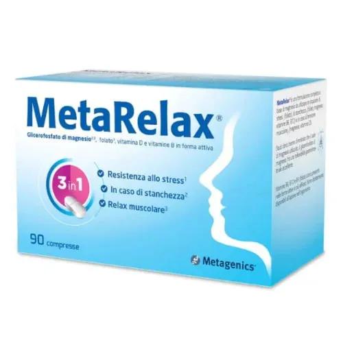 Metagenics Metarelax Integratore contro Stanchezza, Stress e Tensione Muscolare 90 Compresse