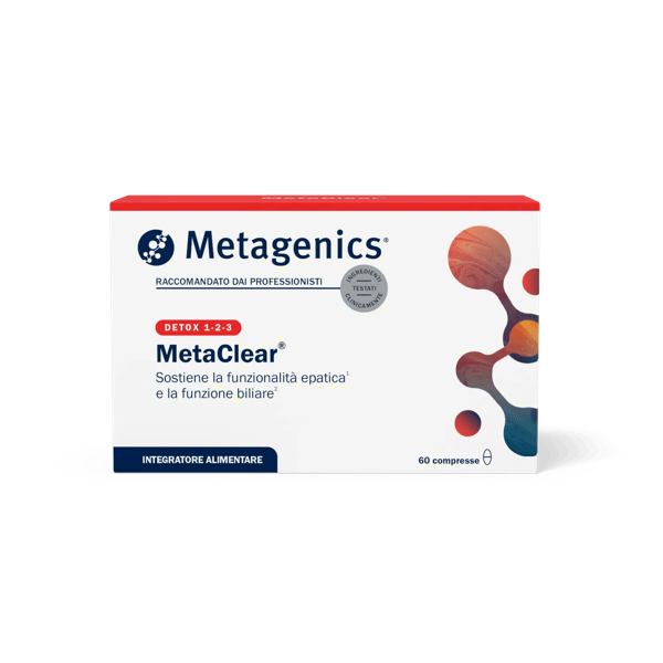 Metagenics Metaclear Integratore Funzione Epatica per Stanchezza e Tensione Muscolare 60 compresse