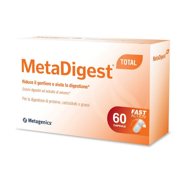 Metagenics Metadigest Integratore Gonfiore e Digestione Total 60 capsule — confronto prezzi