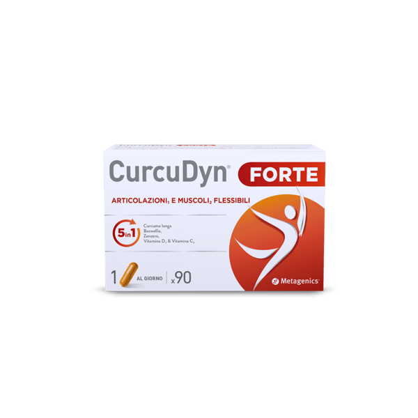 Metagenics Curcudyn Forte Integratore per il Benessere di Articolazioni, Cartilagini, Tendini 90 Capsule