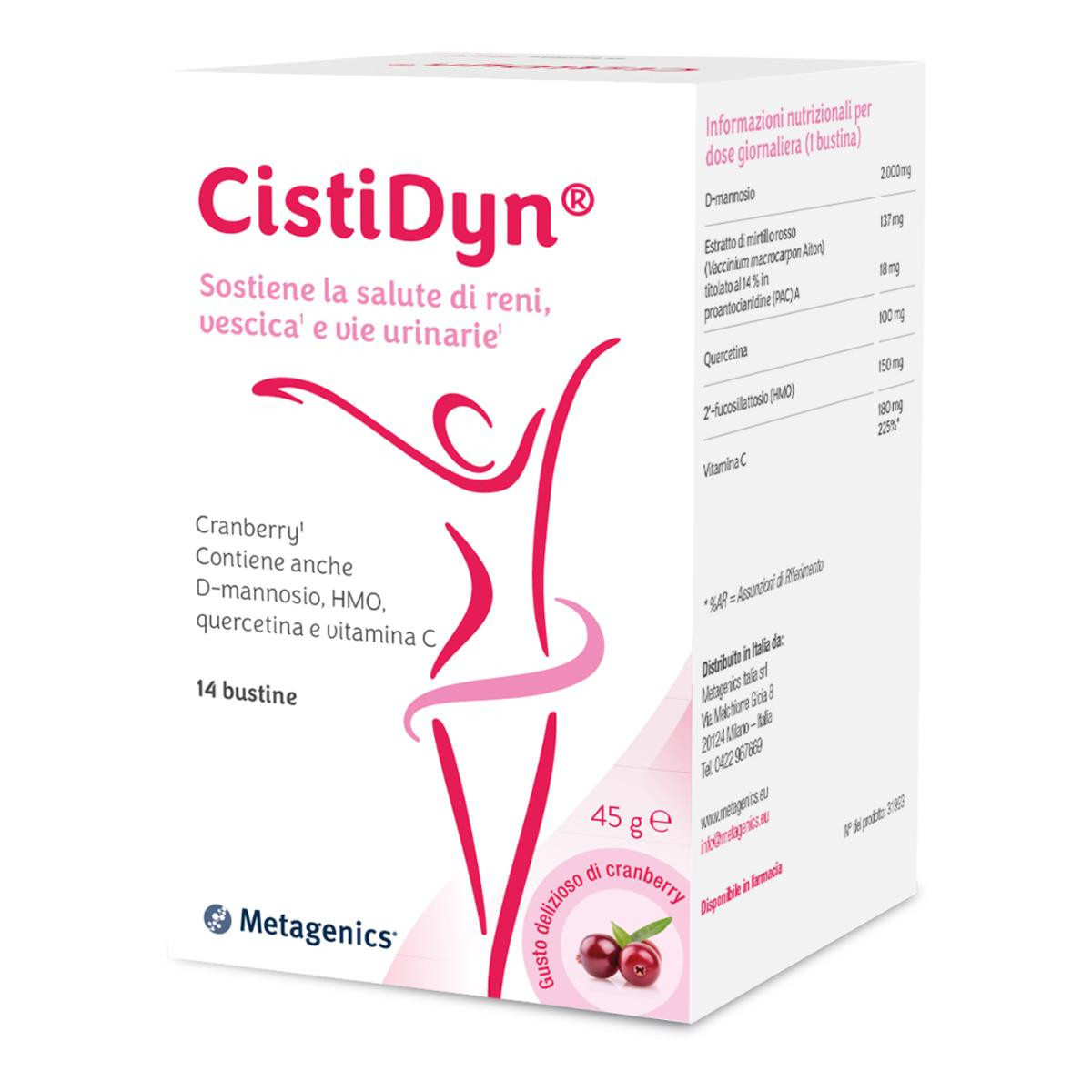 Metagenics Cistidyn Italia 14 Bustine — confronto prezzi